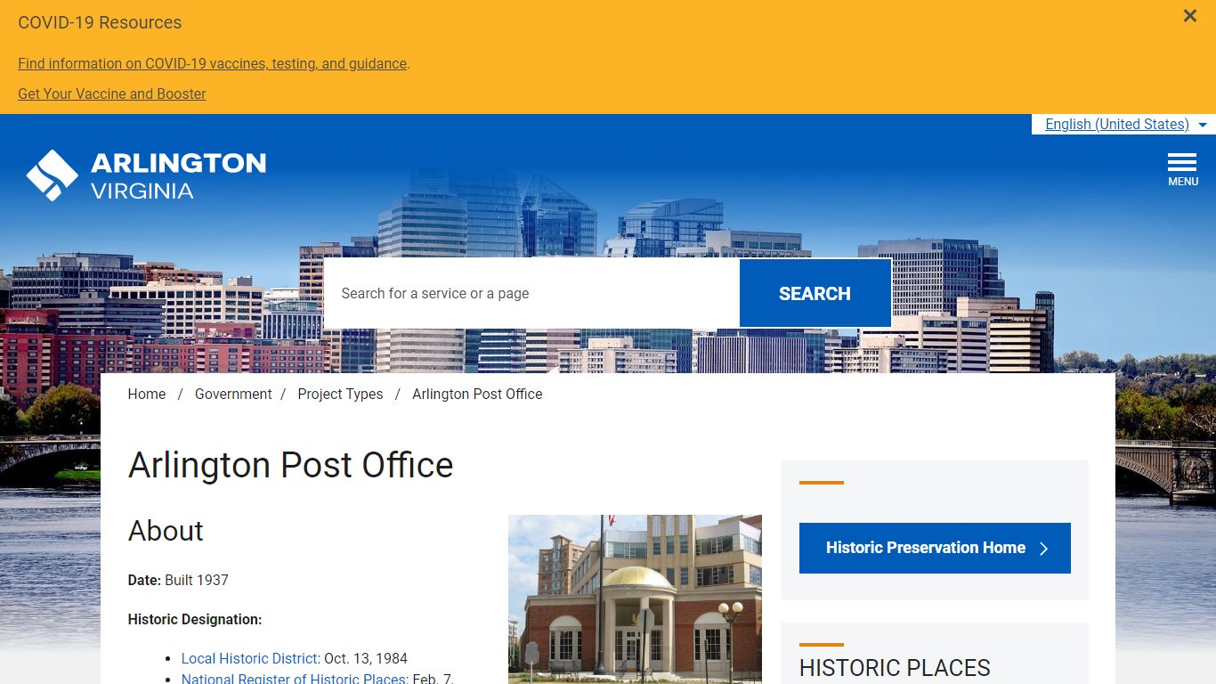 Arlington Post Office – Official Website of Arlington County Virginia ...